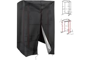 GRESONIC Housse pour rack de squat, housse imperméable pour équipement de gymnastique d'extérieur avec fermeture éclair pour rack de squat, rack de musculation, équipement d'entraînement de gymnastique à dom