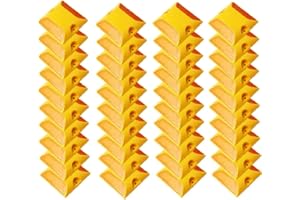WOKYO Riflettori stradali per vialetti, confezione da 40, riflettori stradali da 10,2 x 10,2 cm, riflettenti, su entrambi i lati, per pavimentazione stradale, asfalto, cemento, vialetti per strade e