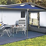 Vorzeltteppich Himmelsblau 250x500 cm, waschbar, schimmelfrei, farbecht • Himmels-Blau Zeltteppich Campingteppich Zeltboden Vorzelt