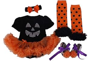 BabyPreg My First Halloween Costume for Infant Girl Thanksgiving Costume Pumpkin Dress Up Baby Dress Set