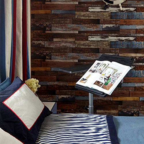 Einstellbare Laptop Schreibtisch Sofa Nachttisch Coavas 5 Verstellbare Höhe Starke Laptop Schreibtischständer Notebook Computer Tisch mit Rädern (schwarz) - 4