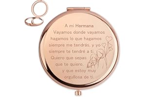 CDIXLMUZ Regalo Hermana,Regalos Hermana,Regalo Para Mi Hermana,Regalo Hermana Cumpleaños,Espejos Compactos,Regalo Para Hermana,Regalos Originales Para Hermana,Regalos Para Una Hermana,Regalo Hermana Mayor