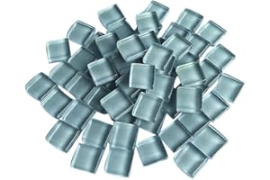 FIREANGELS Material para manualidades Azulejo de mosaico, micro vidrio Mini azulejo de mosaico DIY Hobbies Hecho a mano Cristal Libre de Piedra Material para manualidades Creatividad 300g (gris)