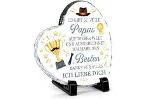CHDITB Geschenke für PAPA,Vater Geburtstagsgeschenk,PAPA Geschenke,PAPA OPA Geschenk,Bunt Herzschild Geschenke für Vater Desktop Dekoration,Persönlichkeit Männer Vater geschenk von Tochter Sohn