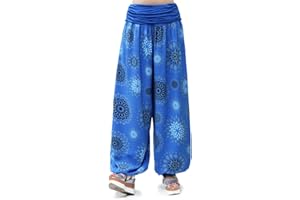 Glamexx24 Pantalons décontractés XXL Sarouel légers pour Femmes Pantalons décontractés Pantalons d'été avec Beaucoup de Motifs