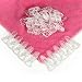 30 KAM Plastic Clips Mam Baby Pacifier Soother Holder Great Baby Gift T-shaped Plastic Badge Clips for making Dummy Clips Straps (Clear(30pcs))