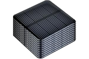 SUNYIMA 10Pcs Mini Kit de Sistema Solar de células solares monocristalinas 50mm X 50mm/1,96 "X 1,96" 2V 160MA para paneles solares de carga DIY