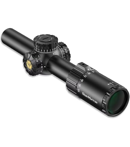 WestHunter Optics HD 1-6x24 IR Riflescope, 30mm Tube Red Green
