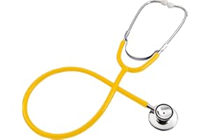 TRIXES Stéthoscope Jaune – Jouet pour Enfants – Déguisement d'halloween – Jouets éducatifs pour Enfants Faisant Semblant d'être Un vétérinaire, Un Dentiste, Un médecin et Une infirmière