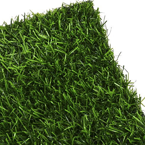 Platz Set Rasen Design Kunstgras 30x45cm grün Trend Floral Deko - 2