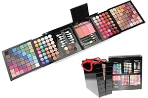 ‎VIOLA HOUSE VIOLA HOUSE Makeup Palette, 177 Farben Lidschatten Set Bühnenauftritte Party Professional Box, Cosmetics Schminkkassette Make-up Set im Travel Kit Beauty-Case mit Spiegel.