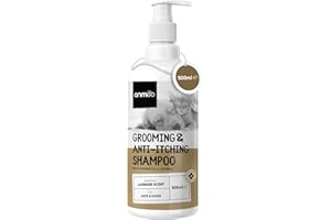 ANIMIGO Sensitive Cat & Dog Shampoo for Itchy Skin With Natural Lavender Oil - 500ml Dog Grooming Shampoo To prevent Detangling, Bad Odour, Dandruff & Dry Skin - pH Balanced Premium Dog Shampoo for Itchy Skin