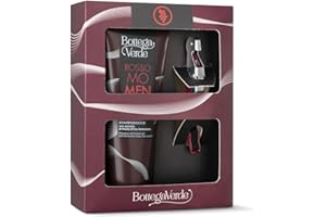 Bottega Verde - Cofanetto Regalo Rosso Momento, con Shampoo Doccia 200 ml e Apribottiglie, Fragranza di Mosto d'Uva Fermentato, Idea Regalo Originale