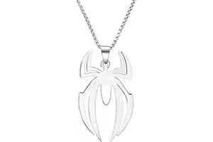 BJPERFMS Collier Spider, Collier Pendentif Spider, Bijoux Spider, Spider Necklace, Adjustable Necklace, Collier Couple Spider, Collier Amitié Spider, Birthday and Christmas Halloween Cadeau pour Garçon Fille