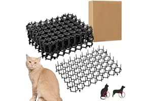 ZDHOSTY Cat repellent, 12 pegs for cats, 4 pegs for the garden, pest strips to prevent cats from digging Suitable for flower beds, lawns and gardens