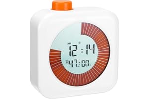 Gowkeey Temporizador Visual Digital, 3 en 1 Temporizador de Cuenta Regresiva Niños, Herramienta de Gestión del Tiempo, Temporizador analógico Visual, Cuenta atrás silencioso para Niños y Adultos
