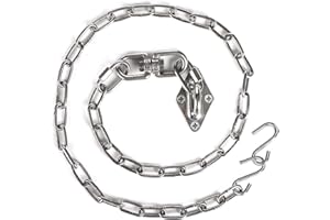 Chihee kit d'accrochage pour hamacs, chaises et hamacs 440lbs, crochets pivotants avec 1 mètre/3.28ft de chaîne en acier inoxydable, boucle pivotante, sacs de poinçonnage sacs de poinçonnage suspendus