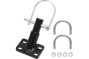 VOSSOT Attelage Universel pour Vélo avec Goupille de Sécurité, Fixation Attelage pour Adaptateur Remorque Enfant, pour Chien, Attache Velo