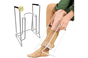 OrtoPrime Infila calze in acciaio – Infila calze per anziani facile da usare – Infila calze elastiche compressive per anziani – Attrezzo pratico per metti calze in autonomia