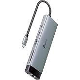 TP-Link UH9120C, 4K 60Hz HDMI, Gigabit RJ45 Port, 100W Hızlı Şarj, SD ve MicroSD Kart Yuvası, 5Gbps Data Transfer Hızı, 9'u B