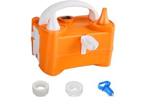 HUIYOPU Pompa per Pallone Elettrica, Pallone Gonfiatore Portatile a Doppio Ugello per Festa di Nozze Celebrazione Compleanno Decorazione