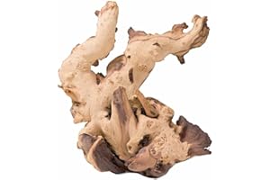 Biotope Aquatics Ltd Mopani de madera flotante para acuario, varios tamaños, madera de bogán natural para pecera, decoración de paisaje, helecho o musgo de Java (15-23 cm)