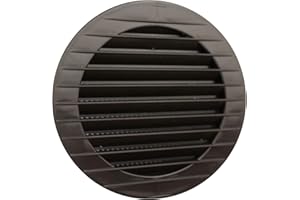 MKK Kratka wentylacyjna, wylotowa, zewnętrzna, ochrona przed owadami, biała/szara/brązowa, antracytowa/ceglana, 60/70/ 80/90/ 100/110/ 120/125/ 150/160 mm (brązowa, Ø 110 mm)