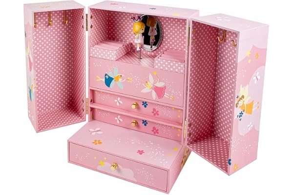 Trousselier - Prinsessa – stor musikbox – speldosa – skåp – perfekt present till unga flickor – menuettmusik från Mozart – färg