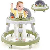 Girello 2 In 1 Per Bambini 6-18 Mesi - Con Vassoio Musicale E Pieghevole - Foto 5