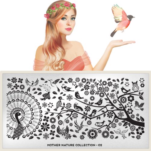 MoYou-London Nail Art Image Plate Mother Nature Collection - 02