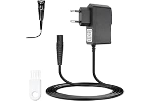 DONOONIS Caricatore Rasoio 12V 0.4A Ricambio, Adattatore di Alimentazione Cavo Ricarica per Serie 9 8 7 6 5 3 1 3040s 3010s 3020s 3000s 340s 790cc 760cc 7865cc, Shaver Charger per Series 3 300s