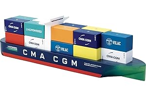 Vilac- Bateau Porte-conteneurs Jacques Saadé, 2356S, 18 Unité (Lot de 1)