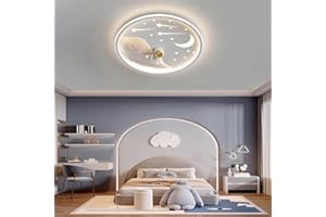 RuiRfh Deckenlampe Kreative Cartoon LED Kinderzimmerlampe Moderne dimmbare schwarze Astronauten-Deckenleuchte mit Fernbedienung geeignet für Schlafzimmer Arbeitszimmer Büro dekorative Beleuchtung(Colo