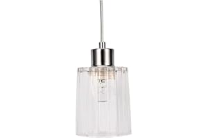 Pauleen 48123 GleamingWhite luminaire Max 20 W E27 suspensions Style Cristal Chrome 230 V Verre, Clair