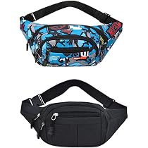 Sac Banane Camouflage Ado - Petit Sac Avec 4 Poches Zippées, Réglable, Imperméable, Pour Randonnée Ou Quotidien - 5