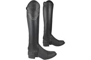 AK RIDING SPORTS LTD AK Soft Full Grain Leather Gaiter with Micro Suede Lining