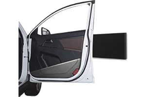 Rovtop Premium Garage Wall Protection Door Edge Protection Extra Thick Car Door Edge Protector Self-Adhesive, Water-Repellent Set of 4 for Car and Garage Wall Black