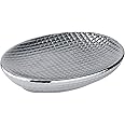 WENKO 22010100 Soap dish Dakar - Ceramic, 13.5 x 2.6 x 9.7 cm, Chrome