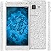Produktbild 2 x Glitzer-Folienset für Samsung Galaxy A5 (A500) silber PhoneNatic Schutzfolien