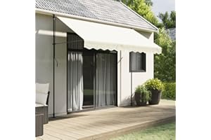 Faroom Tela de Repuestos para Toldos, Ancho de toldo Adecuado: 3 m, Toldo de Lona,Techo de Repuesto para Toldo,Toldo Impermeable para Patio,Telas para Toldos para Terraza Jardín CREA m Stripe