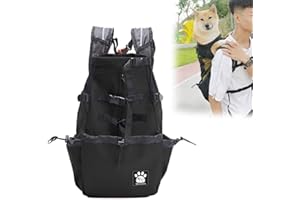 Woolala Light Weight Pet Carrier Backpack for Small and Medium Dogs, Veterinarian Approved Safe Bag for Travel - Easy Take Space Saving (L, Upgraded- Black)