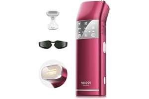 SALLOOT 27J Duale Lichter 100W, Vierfach-Impuls IPL Geräte Haarentfernung, 16,6 cm² Saphir Eis-Kühlung 2°C, PHR-Modus, Dauerhaft Haarentfernung Laser für Frauen, Gesicht, Körper, Bikinizone, Beine, Achseln