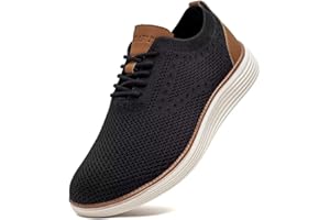 GUBARUN Men's Mesh Oxfords Business Dress Sneakers Casual Walking Shoes Comfortable Lightweight
