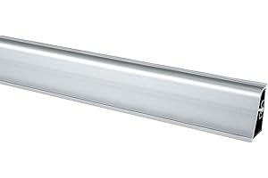Wohnoria® 3 m Abschlussleiste Aluminium 37 mm Höhe Wandabschluss Küche Arbeitsplatte Winkelleiste