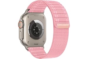 SimpleThings Sport Loop Nylonowy pasek do Apple Watch 49 mm, 46 mm, 45 mm, 44 mm, 42 mm, 41 mm, 40 mm, 38 mm, regulowany miękki pasek do iWatch Ultra2/1, SE, 10, 9, 8, 7, 6, 5, 4, 3, 2, 1