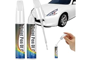 Cutiolly Pisak do lakieru samochodowego, sztyft do naprawy lakieru, dwa białe