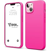 Babilden iPhone 13/14 Kılıf İnce Sıvı Silikon 3 Katmanlı Tam Kaplamalı Yumuşak Jel Kau&ccedil;uk Kılıf Kapak (A&ccedil;ık Pembe (17))