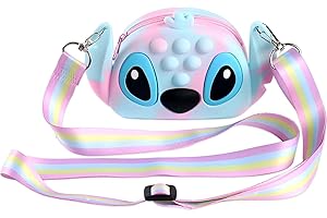 BSNRDX Girls Shoulder Bag Kids Purse Kids Coin Purse Cartoon Crossbody Bag School Backpack Birthday Gifts for Baby Girls 14 * 9.4 * 4.1CM