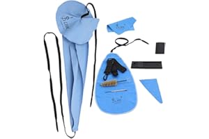 BTUTY summina Saxophone Kit de Cuidado de la Limpieza Correa Corcho Grasa Pulgar Resto Amortiguador Reed Caso Boquilla Cepillo Mini Destornillador Paño de Limpieza