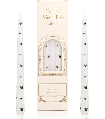 Boltze Stabkerzen Set - 4x Schwarze Kerzen, 25 Cm Für Festliche Dekoration